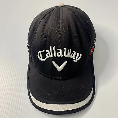 Callaway Golf Cap Hat Hex X Hot Black Tour Odyssey Stretch Adjustable OSFM • $22