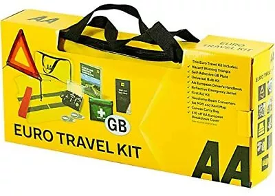 AA Euro Travel Kit AA6318 For Driving In France Europe Includes Zipped Storage • £38.68