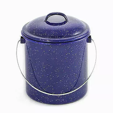 Country Vintage Style Falcon Enamel Blue Specks Billy 1.2 Litre • £18.77