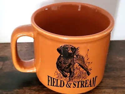 Field And Stream Orange Coffee Mug Black Lab Hunting Dog • $12.95