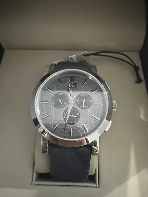 Burberry Chronograph Quartz Watch BU1756 Grey Dial Excellent Condition • $250