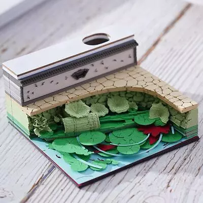 Block Memo Pad 3D Notepad Mini Mosque Model Paper Carving Art Notes Sticky W4W8 • £18.49