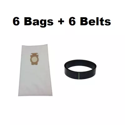 $16.78 • Buy (6) F Style Cloth Hepa Vacuum Bags For Kirby Sentria I & II G10D + (6) Belts