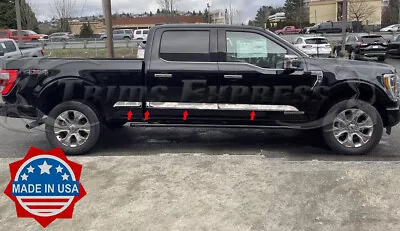 2021-2024 Ford F-150 Crew Cab 6.5' Short Bed Body Side Molding Trim-3 7/8  ABL • $189.99