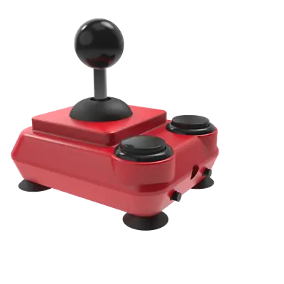 ArcadeR 9-pin Joystick Compatible With Sinclair Atari C64 Sega Red • £39.95