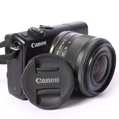 Canon EOS M100 EFM 14-45 IS STM Black SHP 307463 • £255.43