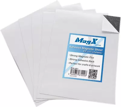 Magnet Sheets With Adhesive Backing 8.5 X 11 10 Sheets Self Adhesive Magnet S • $21.99