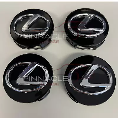 Set Of 4 2006-2013 Lexus Black 62mm Wheel Center Hub Caps Hubcaps 4260330590 • $19.99