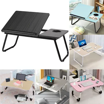 Laptop Table Lap Tray Light Portable Desk Notebook Breakfast Bed Tray Desk • £13.94