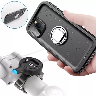 Aluminum Bicycle Motorcycle Phone Holder For Apple IPhone With Waterproof Case • $22.79