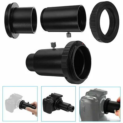 1.25'' Extension Tube & Telescope Mount Camera Adapter T-Ring For Canon EOS NEW • £9.39