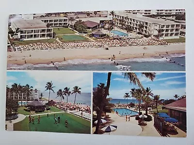 Miami Beach FL Three Views Of The Pan American Motel Oversized Postcard Q49 • $7.95