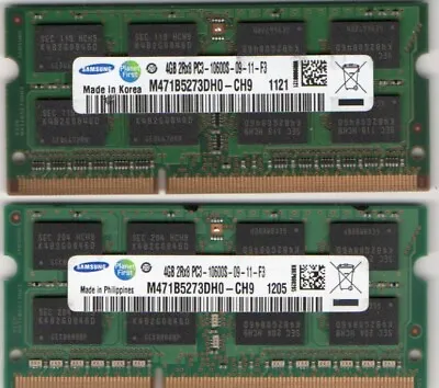 8GB (2x 4GB Kit) Dell Inspiron 410 (Zino HD) DDR3 Laptop/Notebook RAM Memory • $19.95