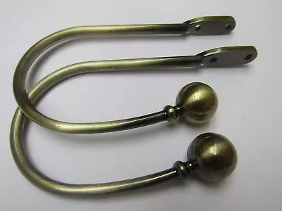 PACK OF 2  Traditional Metal Curtain Tie Back Hold Back Hook • £11.99