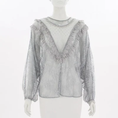 $68 • Buy Alice McCall 'Picture This' Metallic Sheer Top Size 12