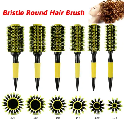 Bristle Round Hair Brush Quiff Roller Curling Roll Vent Hair Brush For Women Men • $13.19