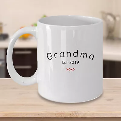 Grandma Coffee Mug Gift First Time Est 2020 Xoxo Baby Announcement Gift Idea For • $26.99