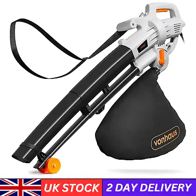 Leaf Blower And Vacuum 3000W – Leaves Collector Clear Gardens Patios Gutters • £65.05