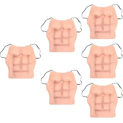 Silicone Abdominal Muscles Simulation Muscle Vest Artificial Muscle Chest • £27.88