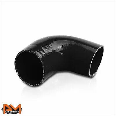90 Elbow Coupler 2.75  To 3  Air Intake/Turbo 4-Ply Silicone Hose Reducer Black • $10.89