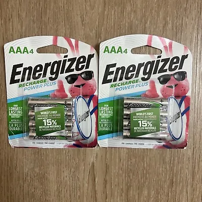 Energizer AAA4 Recharge Power Plus Batteries 2 Packages NH12BP4 (8 Batteries) • $19.90