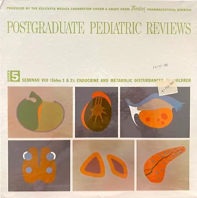 Postgraduate Pediatric Reviews Vinyl LP Record Series 5 Seminar VIII SEALED • $4.95
