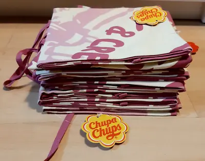 9 X Chupa Chups Lollipop Print Cotton Apron In Pink & Cream Kitchen 2013 NEW • £11.99