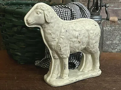 Primitive Antique Tin Metal Style Spring Sheep Easter Chocolate Mold Figurine • $26.50