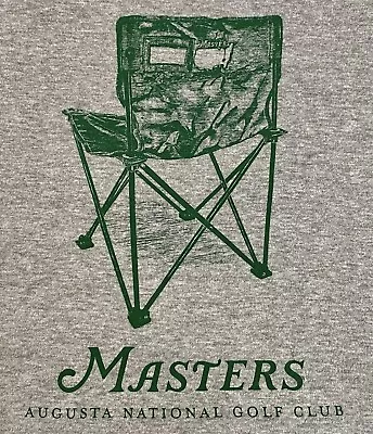 RARE - Masters Tournament Folding Chair T-Shirt Grey XL Augusta National • $94.99