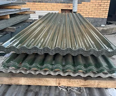 Juniper Green Corrugated Steel Roofing Sheets Packs Of 8ft (2.44m) & 10ft (3m) • £638.30