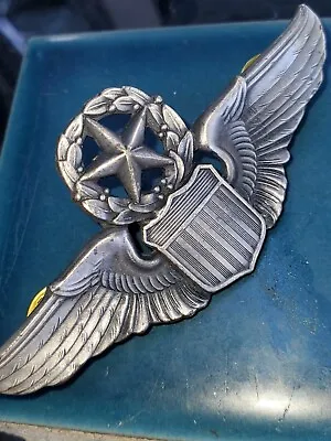 1960s USAF Army Vietnam Era Master Pilot Aviation Wing Badge Pin L@@K!!! • $11.97