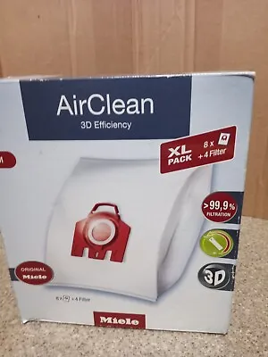 Miele AirClean 3D Efficiency Dust Bag Type FJM Allergy XL-Pack • £73.27