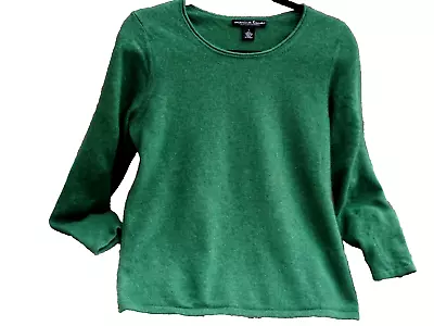 Mariana Luna Green 100% Cashmere  Crew   Neck  Jumper • £22.95