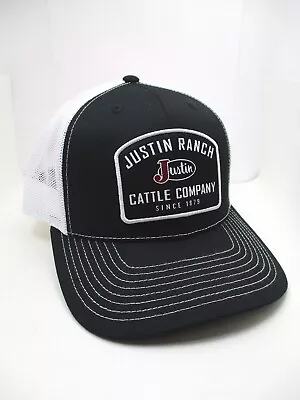 JUSTIN RANCH CATTLE COMPANY Cap / Hat Adjustable Snapback Justin Boots Authentic • $32.99