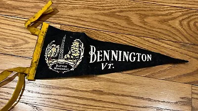 Vintage  Bennington VT Battle Monument Vermont Souvenir Travel Pennant • $9