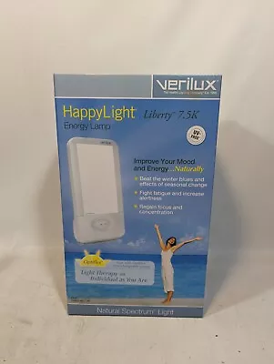 Verilux HappyLight Liberty 7500 LUX Light Therapy Energy Lamp NIB • $34.99
