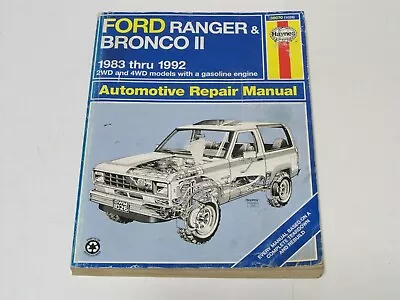 Haynes 36070(1026) Repair Manual For Ford Ranger & Bronco II 2WD 4WD 1983 - 1992 • $11.99