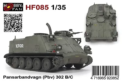 Hobby Fan 1/35 HF-085 Swedish Pansarbandvagn (Pbv) 302 B/C High-Mobility APC • $313.38