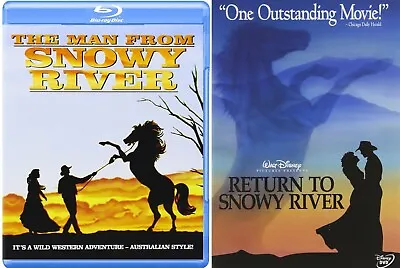 The Man From Snowy River (Blu-ray) & Return To Snowy River (DVD) NEW 2 Sets  • $49.99