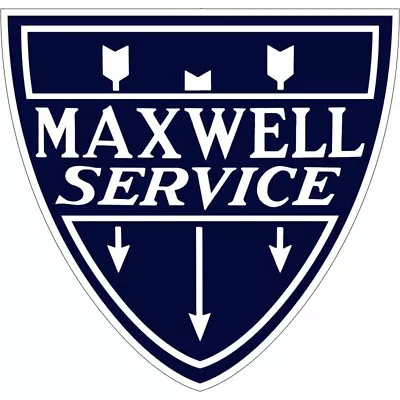 Maxwell Automobile Service DIECUT NEW Sign: 14  Tall USA Steel • $54.88