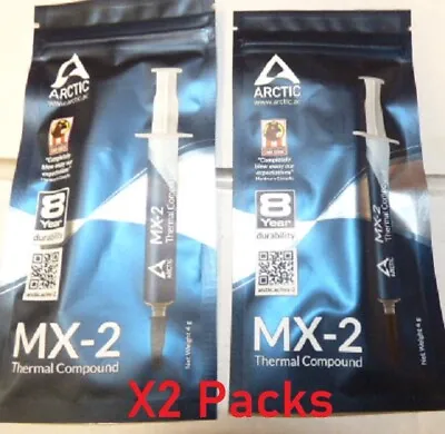 2 Packs Of Arctic MX-2 Thermal Compound 4g Each UK Stock Royal Mail 1st P&P • £7.99