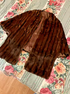 Vintage 1940s Fur Cape - Reddish Brown - Size Small • $30