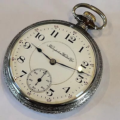 O71 VERY NICE 16s 17j HAMPDEN Wm McKinley EXCELLENT CONDITION ANTIQUE WATCH! • $70