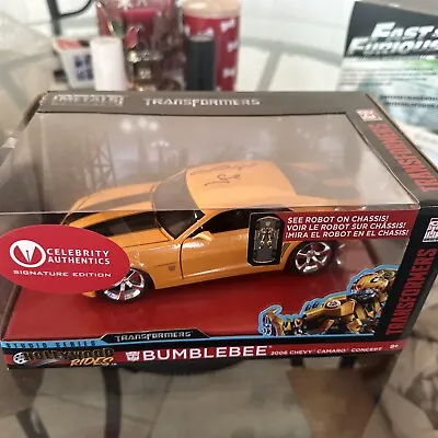 Megan Fox Autographed Transformers Bumblebee 2010 Camaro 1:24 Scale Die-Cast Car • $300