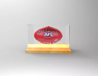 Football / AFL Premium Display Case - Football Display - TIMBER • $145