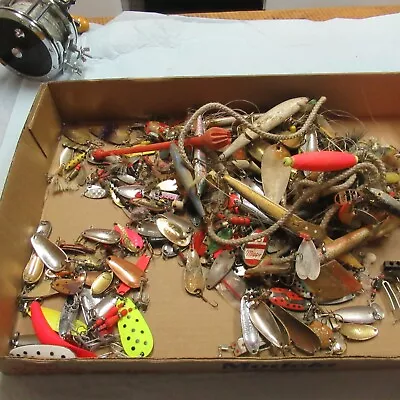 Huge Vintage Estate Lot Of Hundreds Of Well Used Fishing Lures Of All Types 4lbs • $19.99