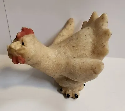 Hen Figurine ~ Cackles~ Second Nature Designs 2002 Quarry Critters Stone  • $19.99