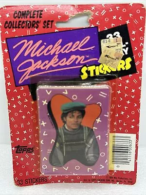 Michael Jackson TOPPS - 33 Stickers 1st Series Complete Collectors’ Set 1984 MJJ • $29.99