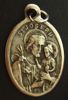 Vintage Saint Joseph Sacred Heart Of Jesus Medal Religious Holy Catholic • $7.19