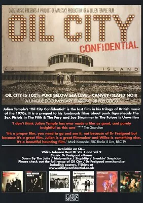 Dr. Feelgood - Oil City...Confidential  - Full Size Magazine Advert • £5.99